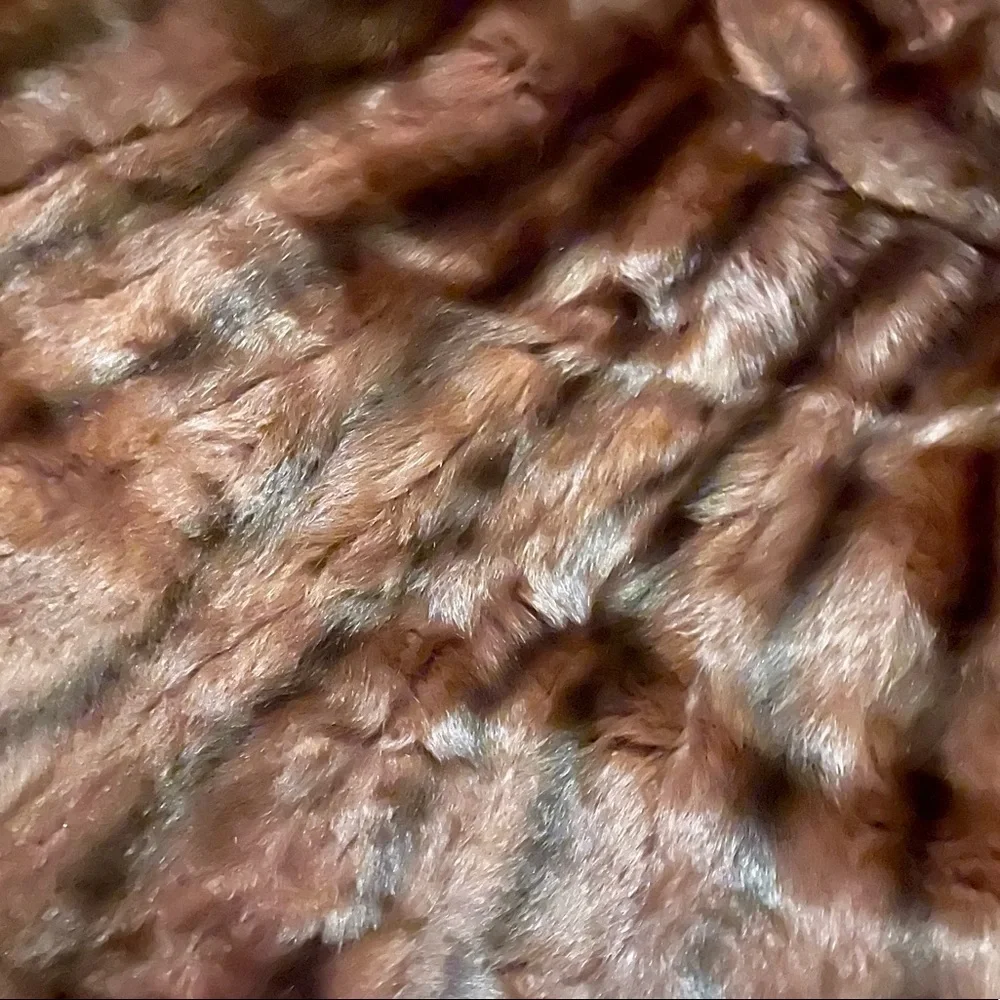 Vintage Strawbridge & Clothier Mink Fur Stole Cape Wrap Coat Shawl Brown Fur - Picture 6 of 6